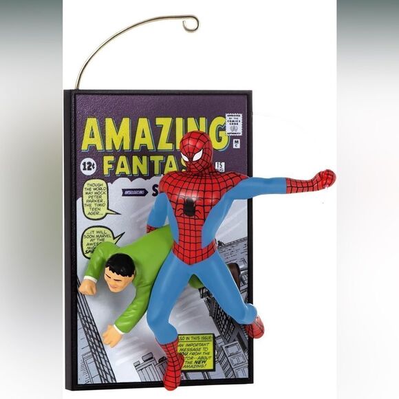Hallmark Marvel Spider-Man Amazing Fantasy 60th Anniversary Ornament NWT - Picture 1 of 9